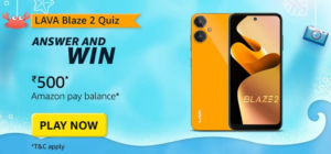Read more about the article Blaze 2 – The fastest phone in the segment* has _________ AnTuTu Score | Amazon Quiz Answers